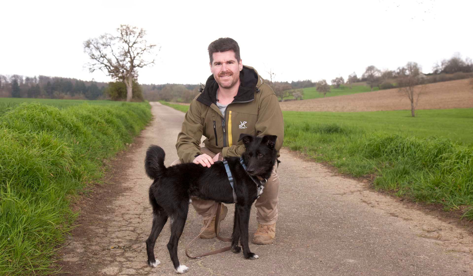 Mit Lobo in der Natur